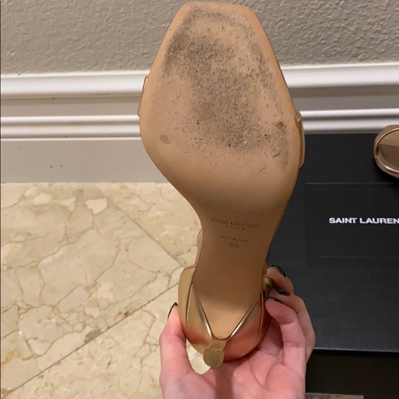 YSL ROSE GOLD HEELS - Picture 5 of 9